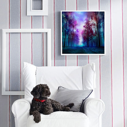 Misty Forest - Full Round Drill Diamond Painting 40*40CM