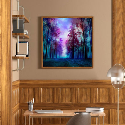 Misty Forest - Full Round Drill Diamond Painting 40*40CM