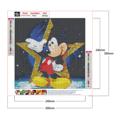 Mickey Mouse - Full Square Drill Diamond Painting 30*30CM