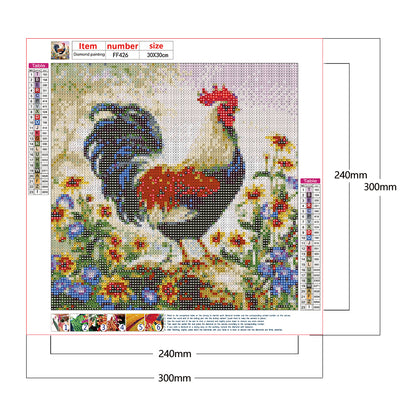 Chicken - Full Square Drill Diamond Painting 30*30CM