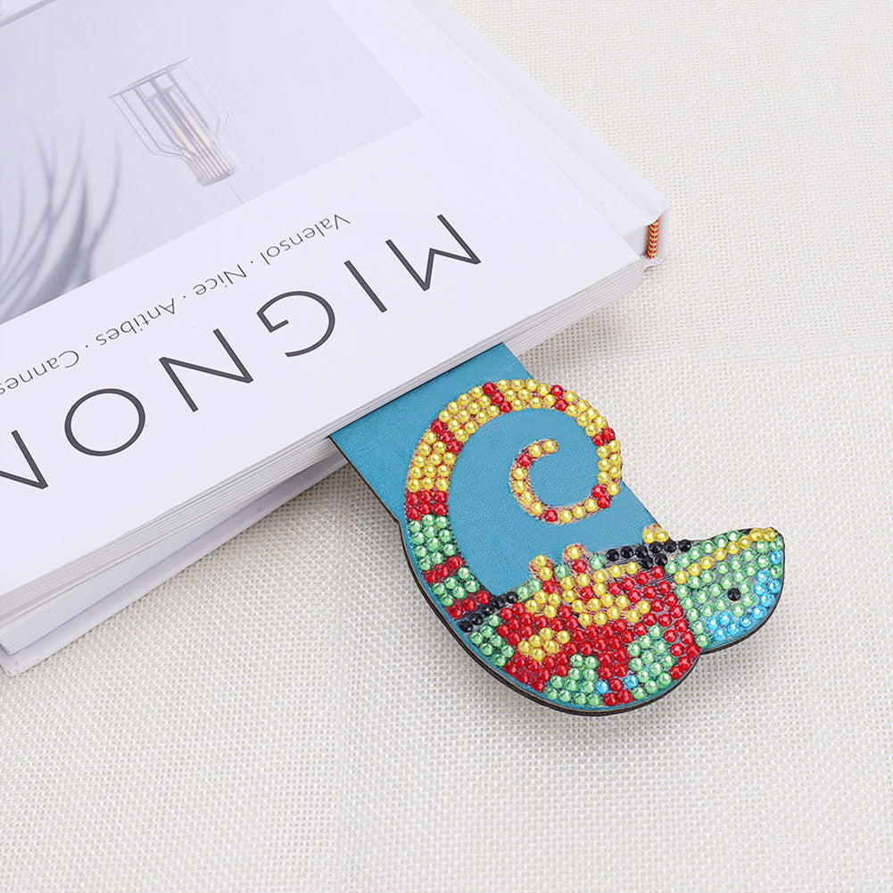 DIY Diamond Painting Leather Bookmark Mosaic Special-shaped Drill Craft Art