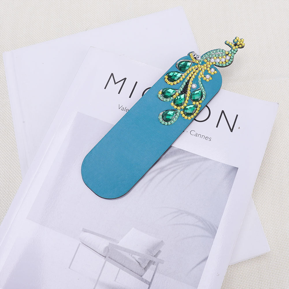 DIY Diamond Painting Leather Bookmark Mosaic Special-shaped Drill Craft Art