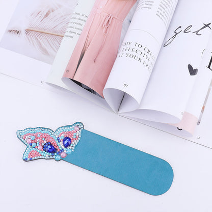 DIY Diamond Painting Leather Bookmark Mosaic Special-shaped Drill Craft Art