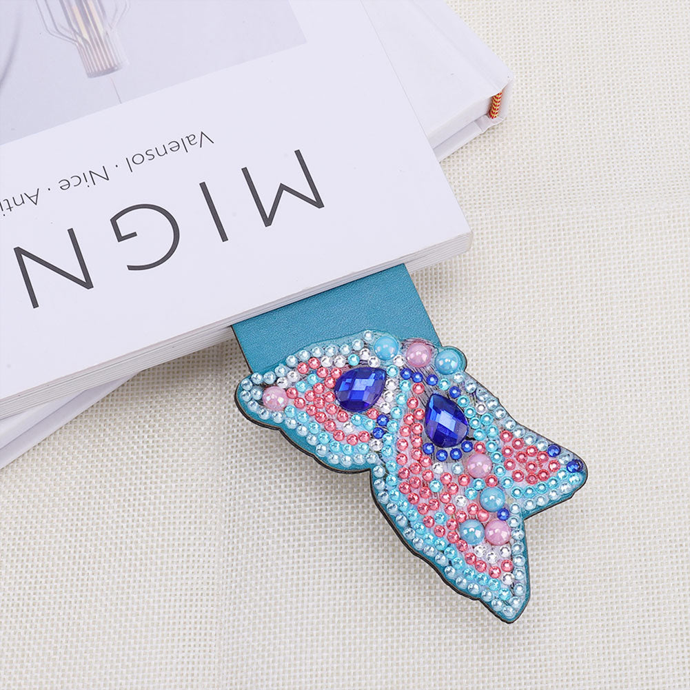 DIY Diamond Painting Leather Bookmark Mosaic Special-shaped Drill Craft Art