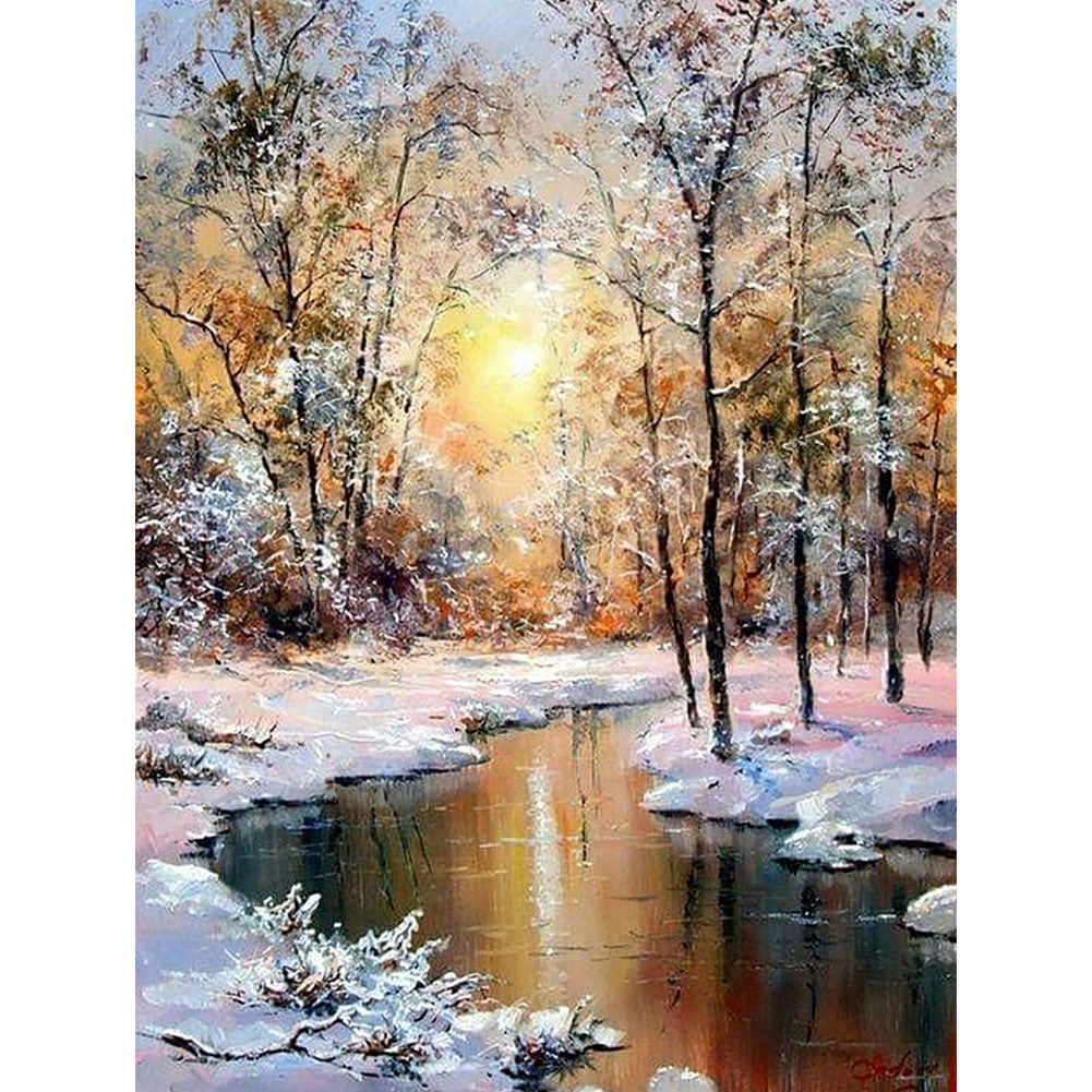 Sunset Sunset - Full Round Drill Diamond Painting 40*50CM