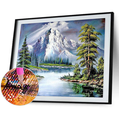 Snow Mountain - Full Round Drill Diamond Painting 50*40CM