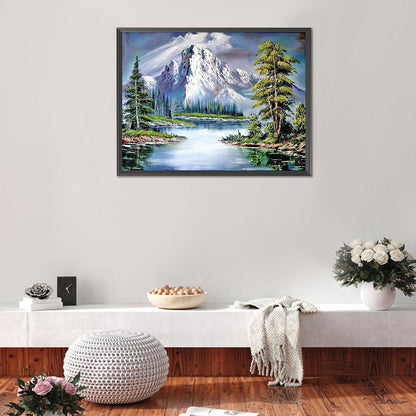 Snow Mountain - Full Round Drill Diamond Painting 50*40CM