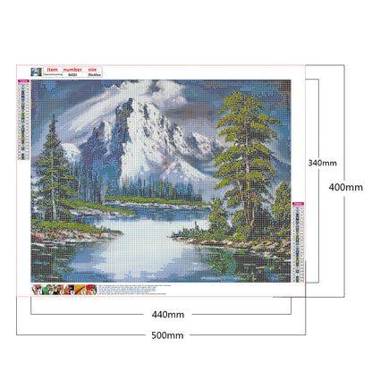 Snow Mountain - Full Round Drill Diamond Painting 50*40CM