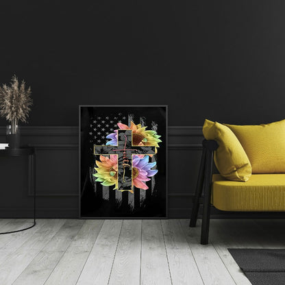 Belief In The Cross - Full Round Drill Diamond Painting 50*60CM