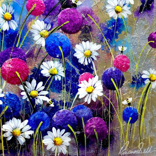 Daisy - Full Round Drill Diamond Painting 30*30CM