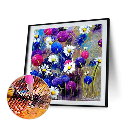 Daisy - Full Round Drill Diamond Painting 30*30CM