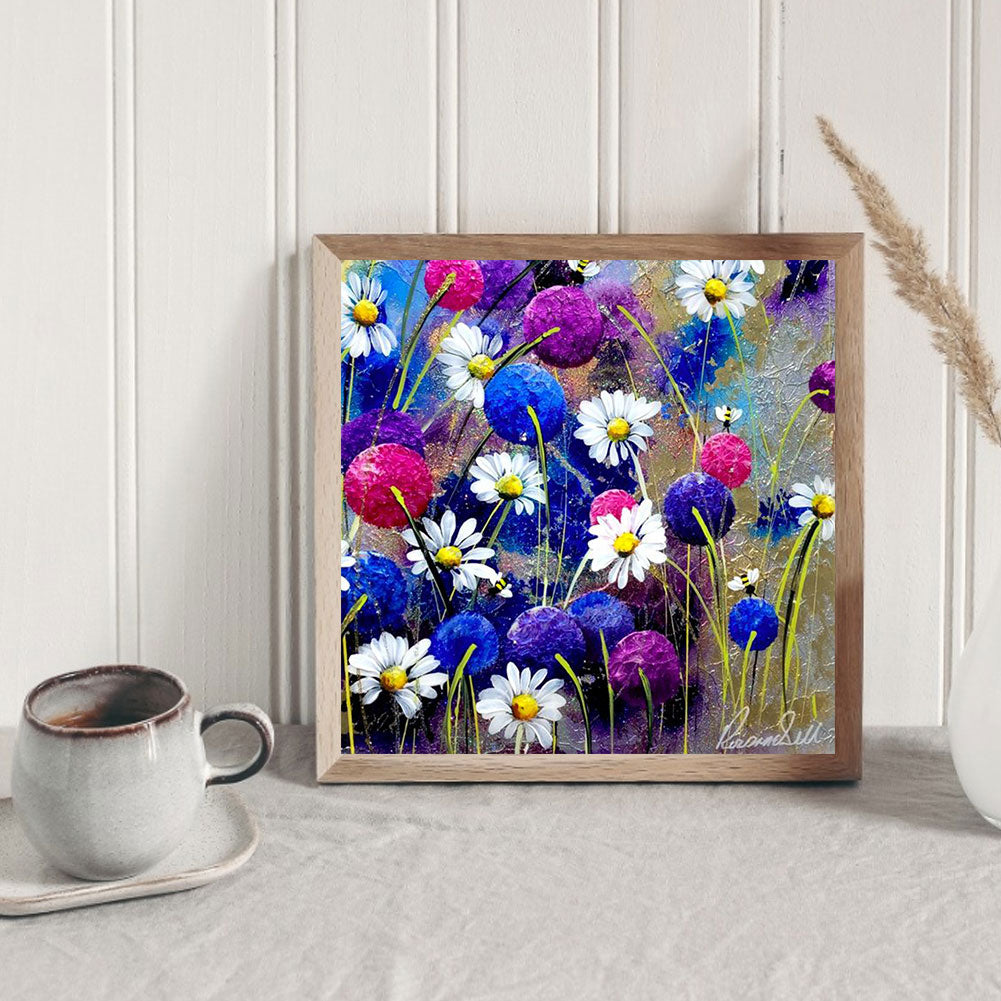 Daisy - Full Round Drill Diamond Painting 30*30CM