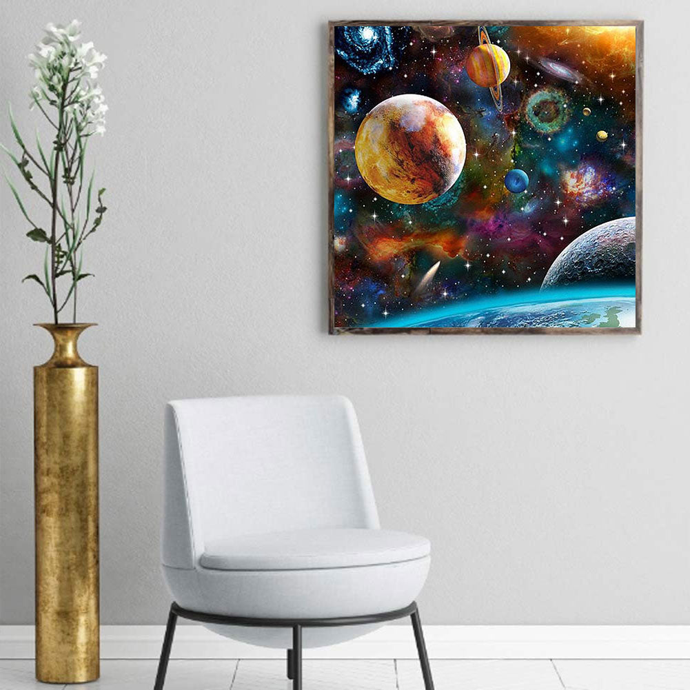 Planet - Full Round Drill Diamond Painting 40*40CM