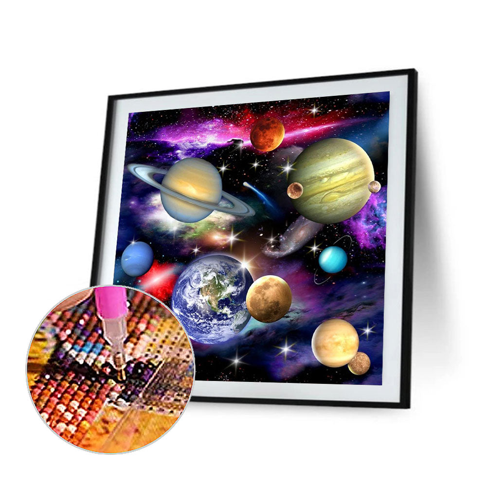 Planet - Full Round Drill Diamond Painting 40*40CM