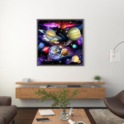 Planet - Full Round Drill Diamond Painting 40*40CM