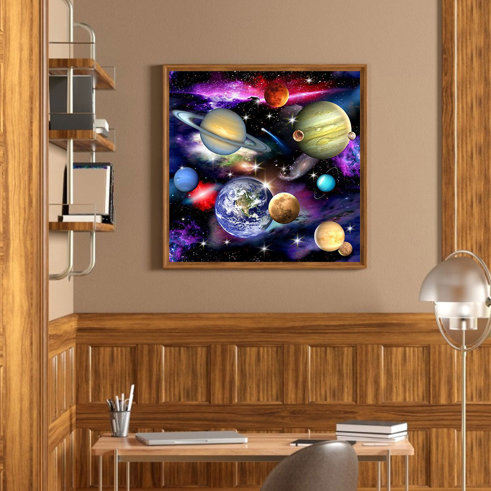 Planet - Full Round Drill Diamond Painting 40*40CM