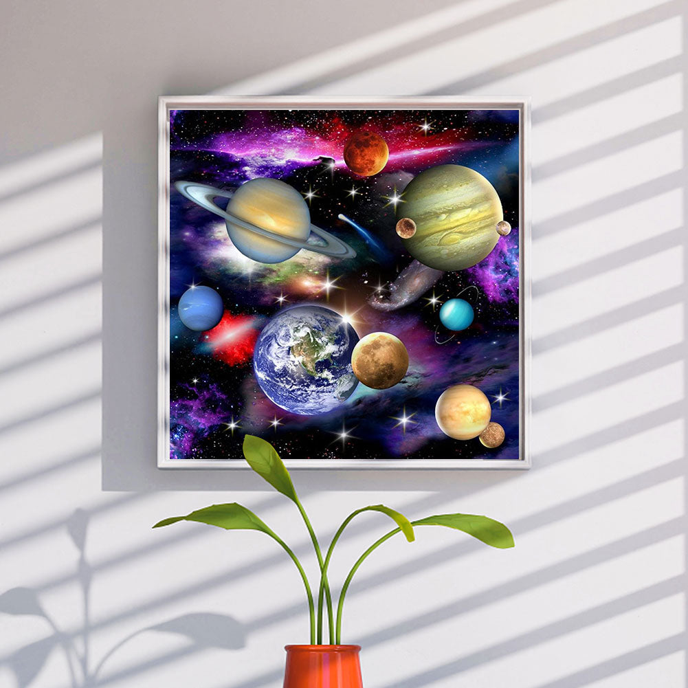 Planet - Full Round Drill Diamond Painting 40*40CM