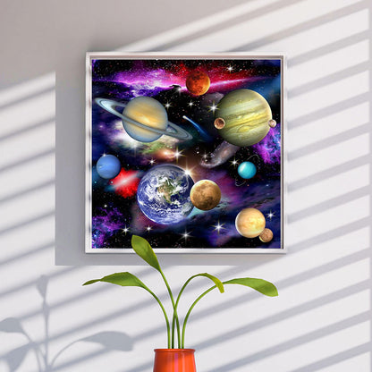 Planet - Full Round Drill Diamond Painting 40*40CM