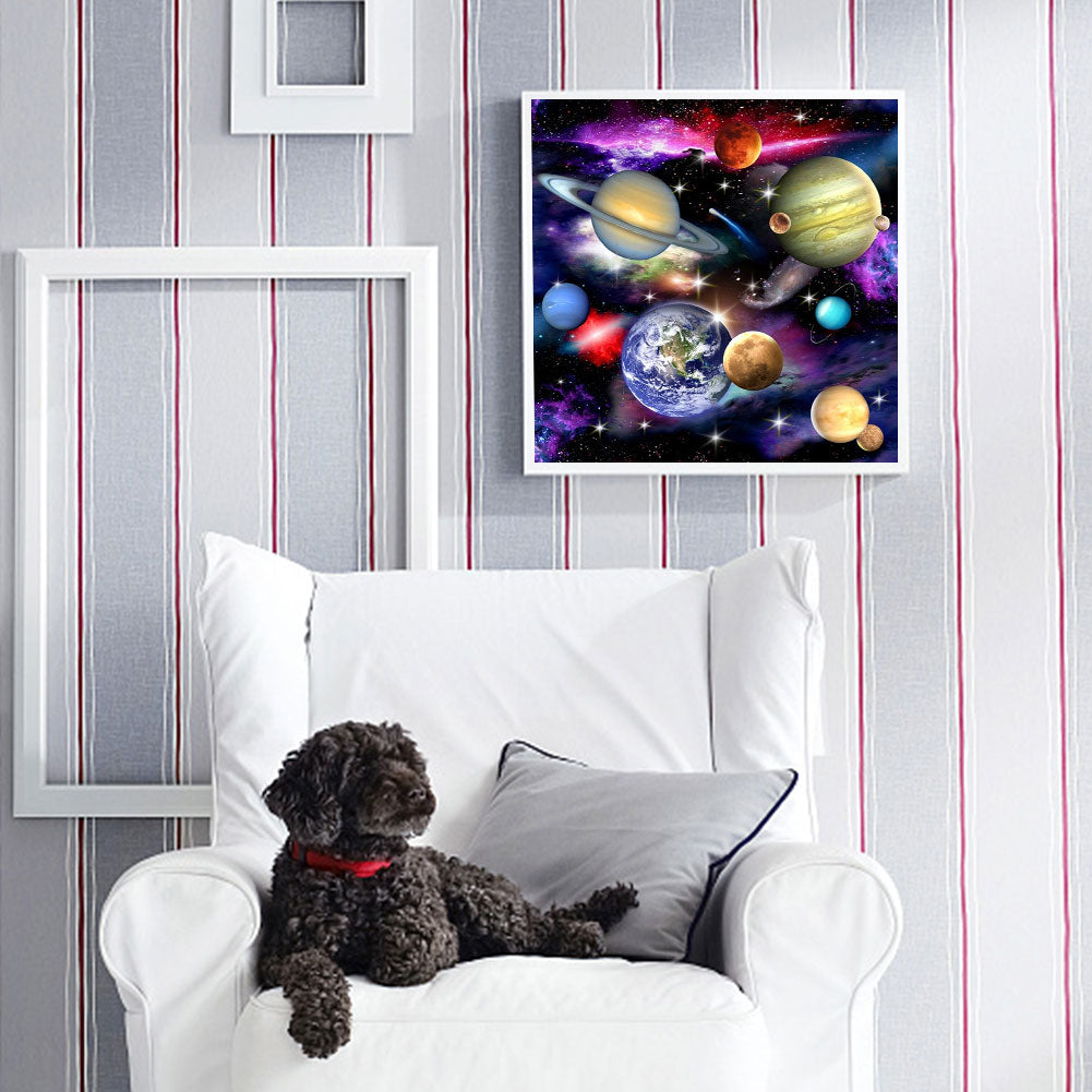 Planet - Full Round Drill Diamond Painting 40*40CM