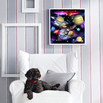 Planet - Full Round Drill Diamond Painting 40*40CM
