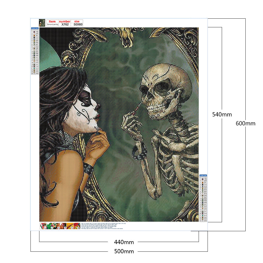 Skeleton - Full Round Drill Diamond Painting 50*60CM