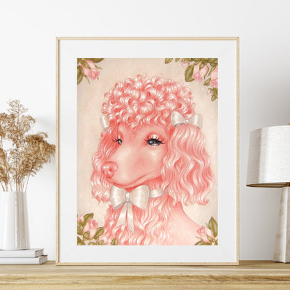 Pink Puppy - Full Round Drill Diamond Painting 30*40CM