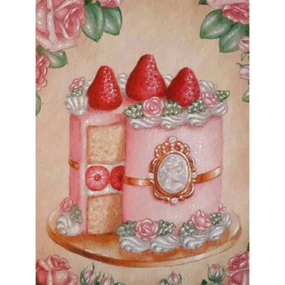 Dessert Afternoon Tea - Full Round Drill Diamond Painting 30*40CM