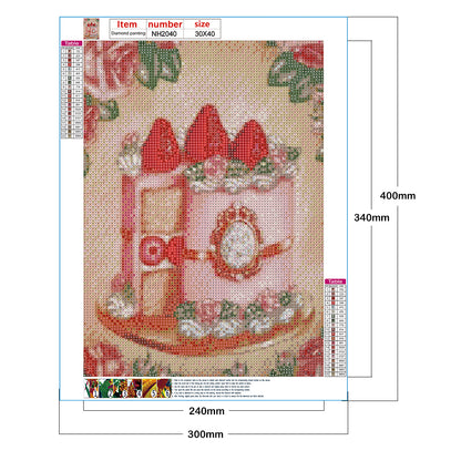 Dessert Afternoon Tea - Full Round Drill Diamond Painting 30*40CM