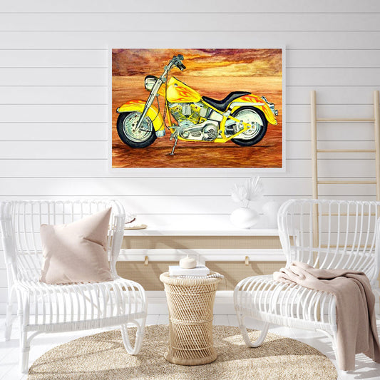 Motorcycle - Full Round Drill Diamond Painting 40*30CM