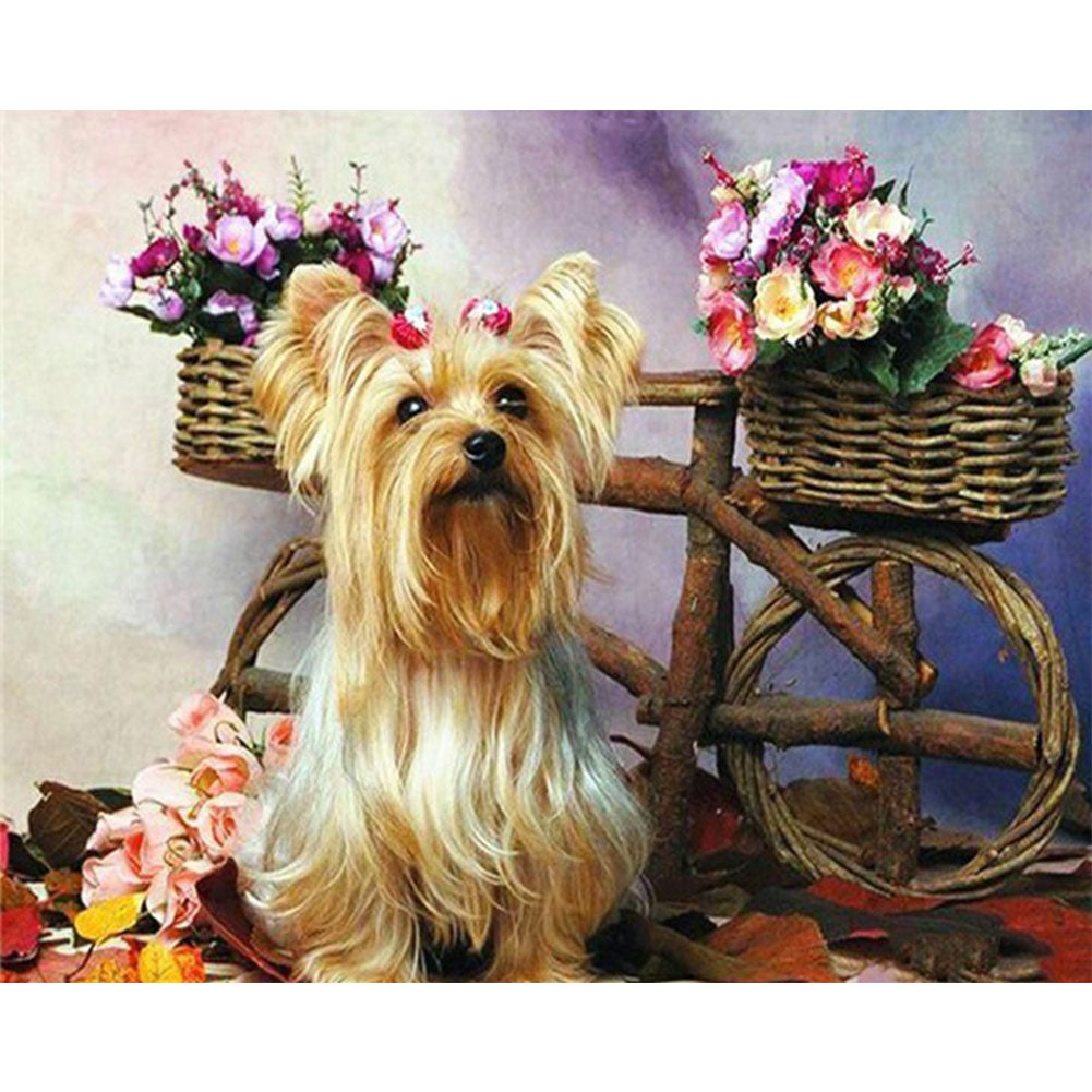 Dog - Full Round Drill Diamond Painting 40*30CM