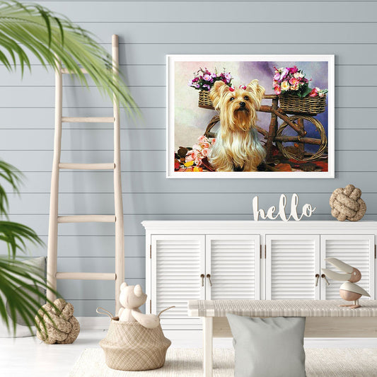 Dog - Full Round Drill Diamond Painting 40*30CM