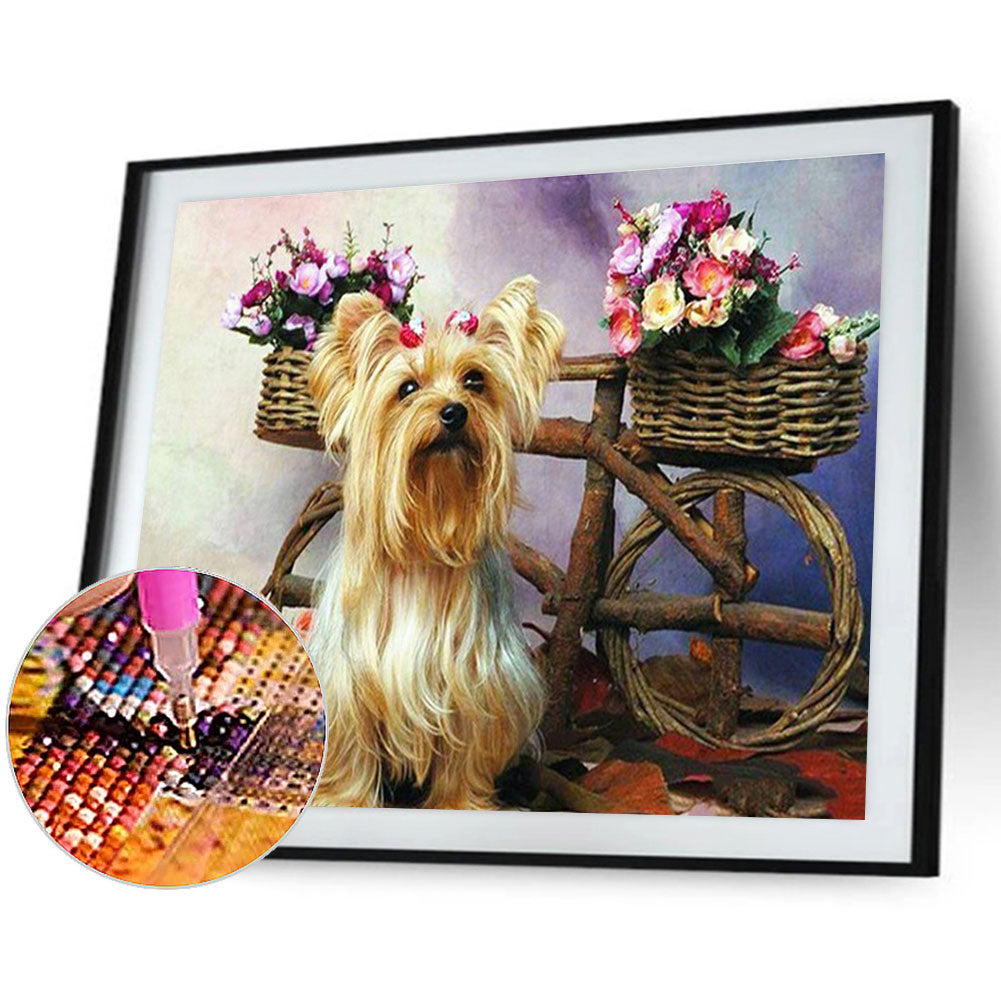 Dog - Full Round Drill Diamond Painting 40*30CM