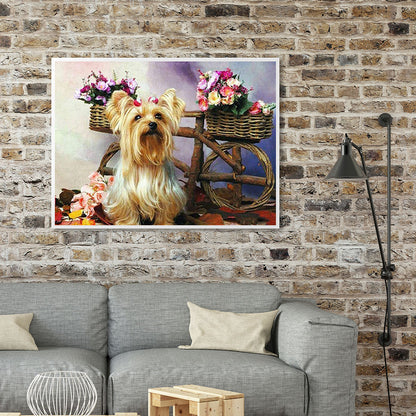 Dog - Full Round Drill Diamond Painting 40*30CM
