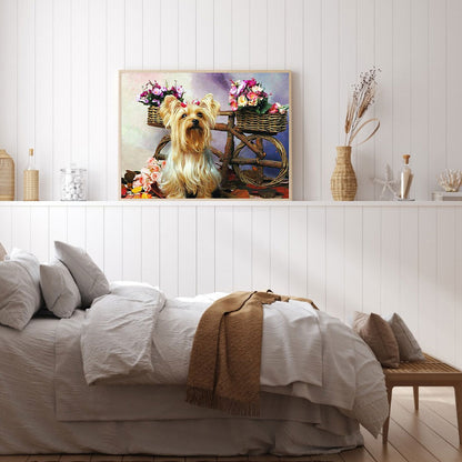 Dog - Full Round Drill Diamond Painting 40*30CM