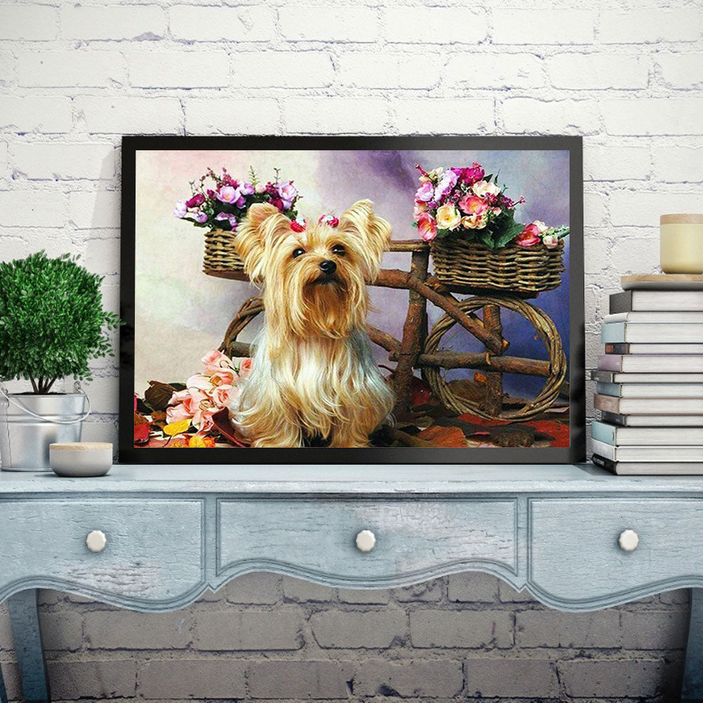 Dog - Full Round Drill Diamond Painting 40*30CM