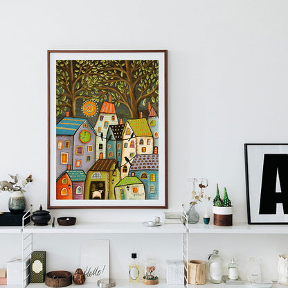 Illustration House - Full Square Drill Diamond Painting 30*40CM