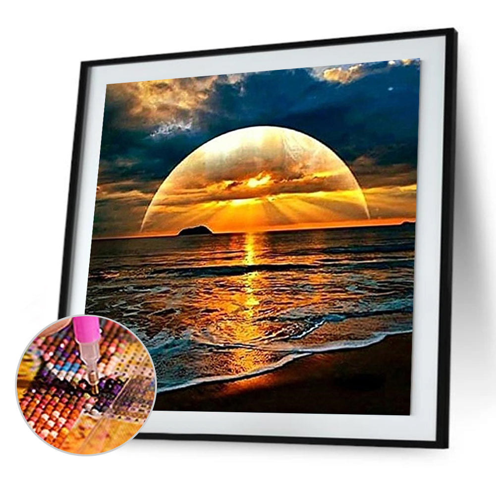 Seaside Sunset - Full Square Drill Diamond Painting 50*50CM