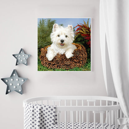 Dog - Full Round Drill Diamond Painting 40*40CM
