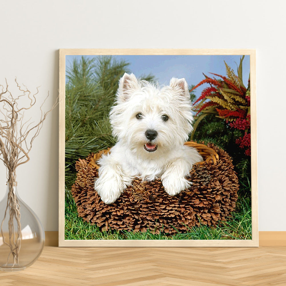 Dog - Full Round Drill Diamond Painting 40*40CM