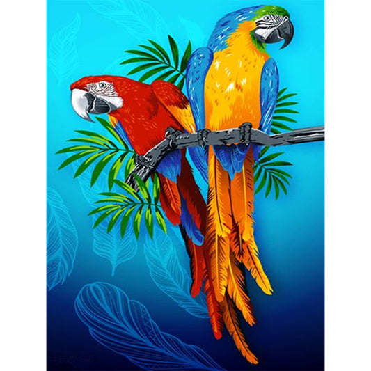 Parrot - Full Round Drill Diamond Painting 30*40CM