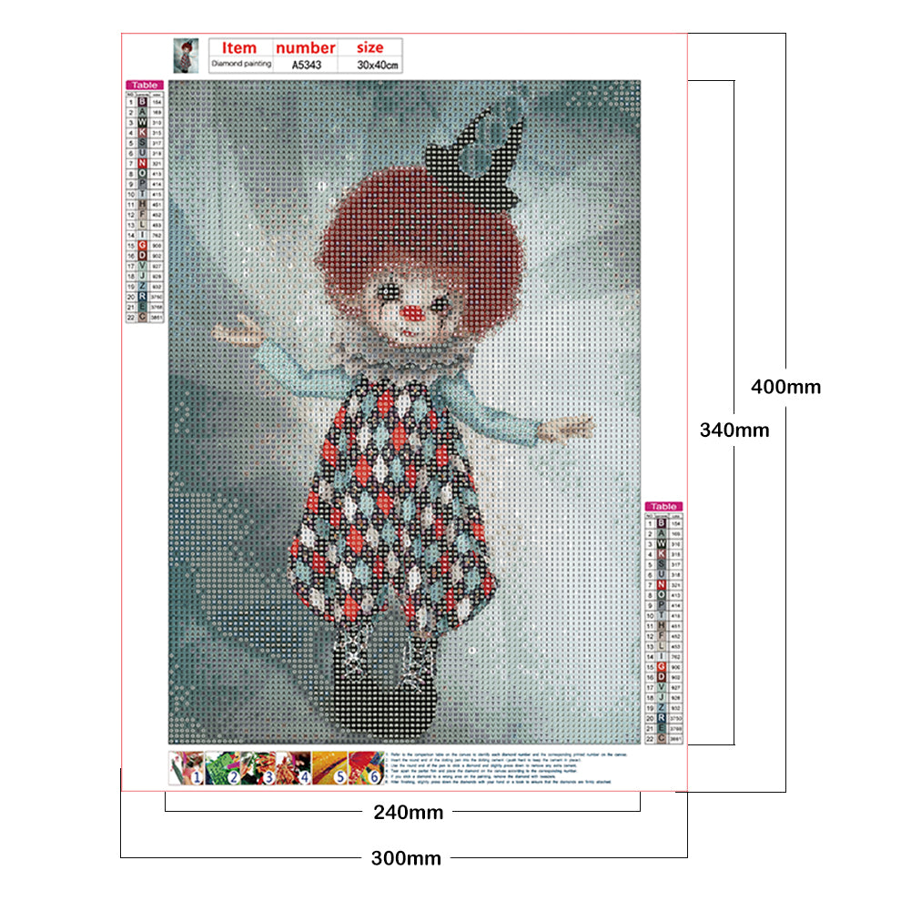 Cartoon Doll - Full Round Drill Diamond Painting 30*40CM