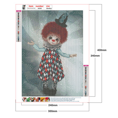 Cartoon Doll - Full Round Drill Diamond Painting 30*40CM