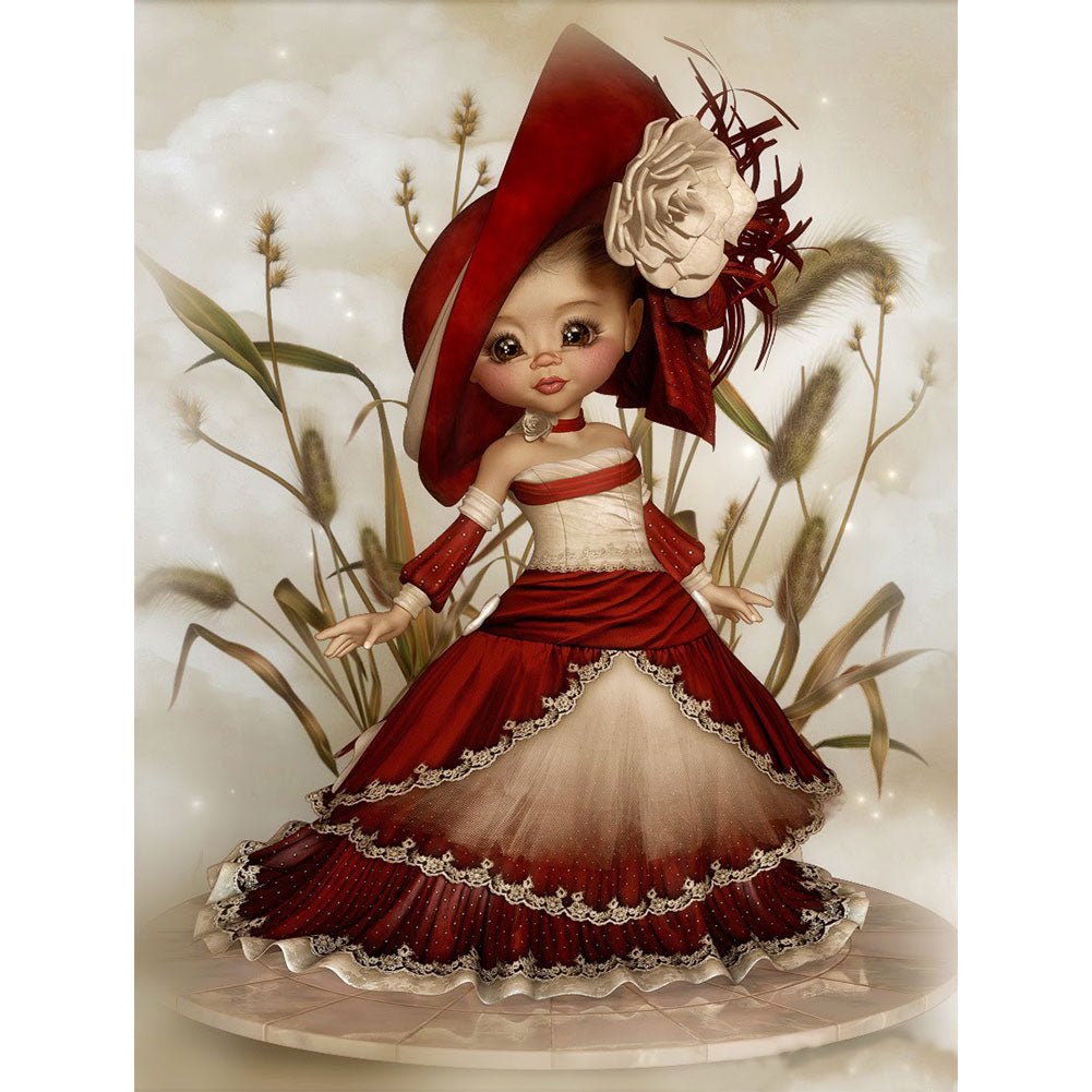 Cartoon Doll - Full Round Drill Diamond Painting 30*40CM