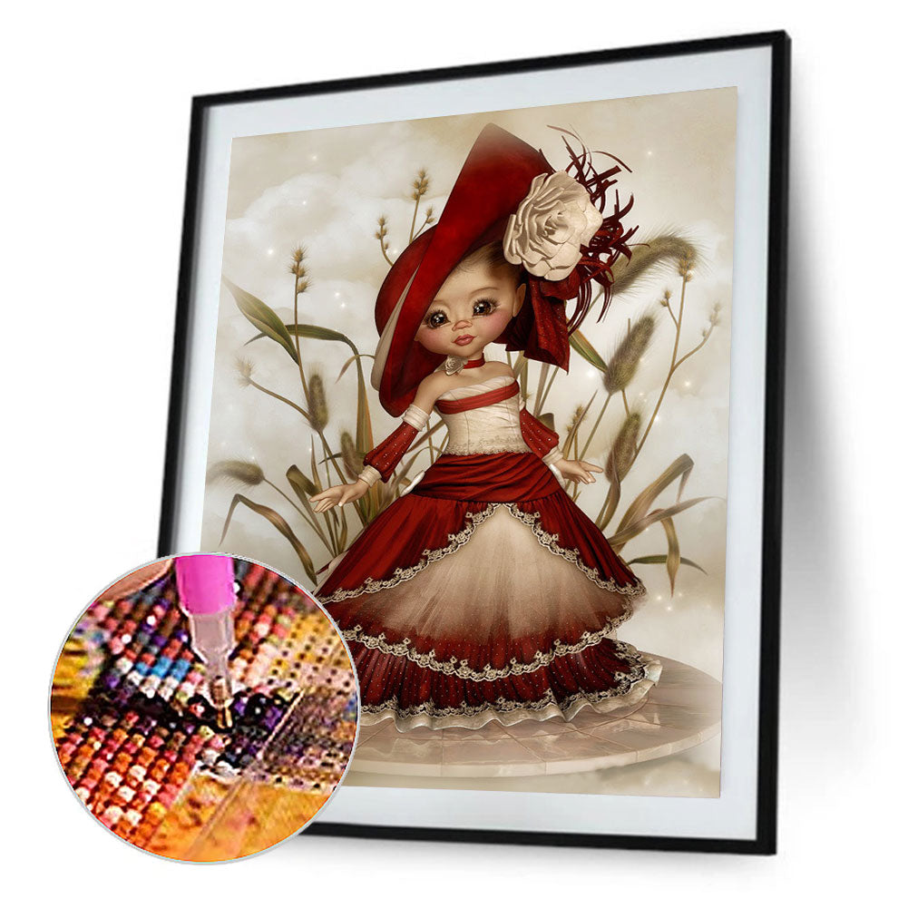 Cartoon Doll - Full Round Drill Diamond Painting 30*40CM