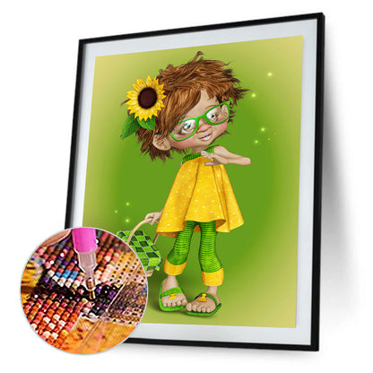 Cartoon Doll - Full Round Drill Diamond Painting 30*40CM