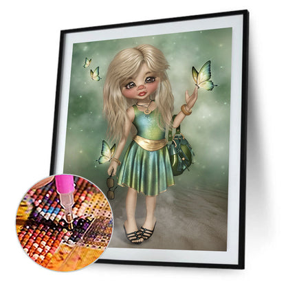 Cartoon Doll - Full Round Drill Diamond Painting 30*40CM