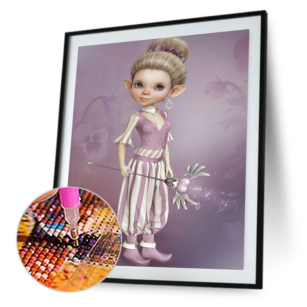 Cartoon Doll - Full Round Drill Diamond Painting 30*40CM