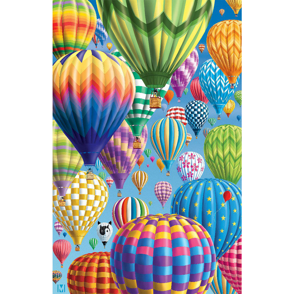 Hot Air Balloon - Full Round Drill Diamond Painting 40*60CM