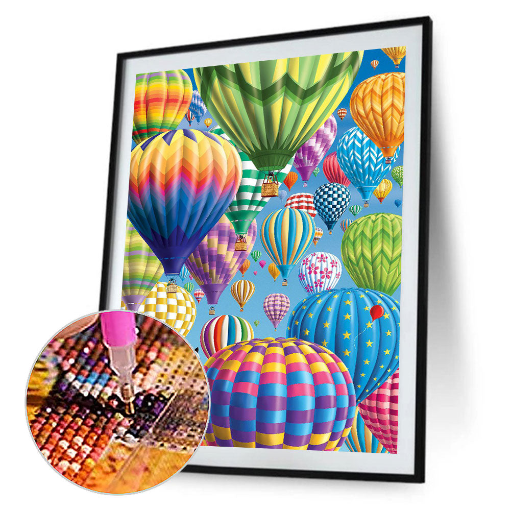 Hot Air Balloon - Full Round Drill Diamond Painting 40*60CM