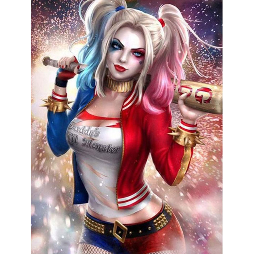 Harley Quinn - Full Round Drill Diamond Painting 40*50CM